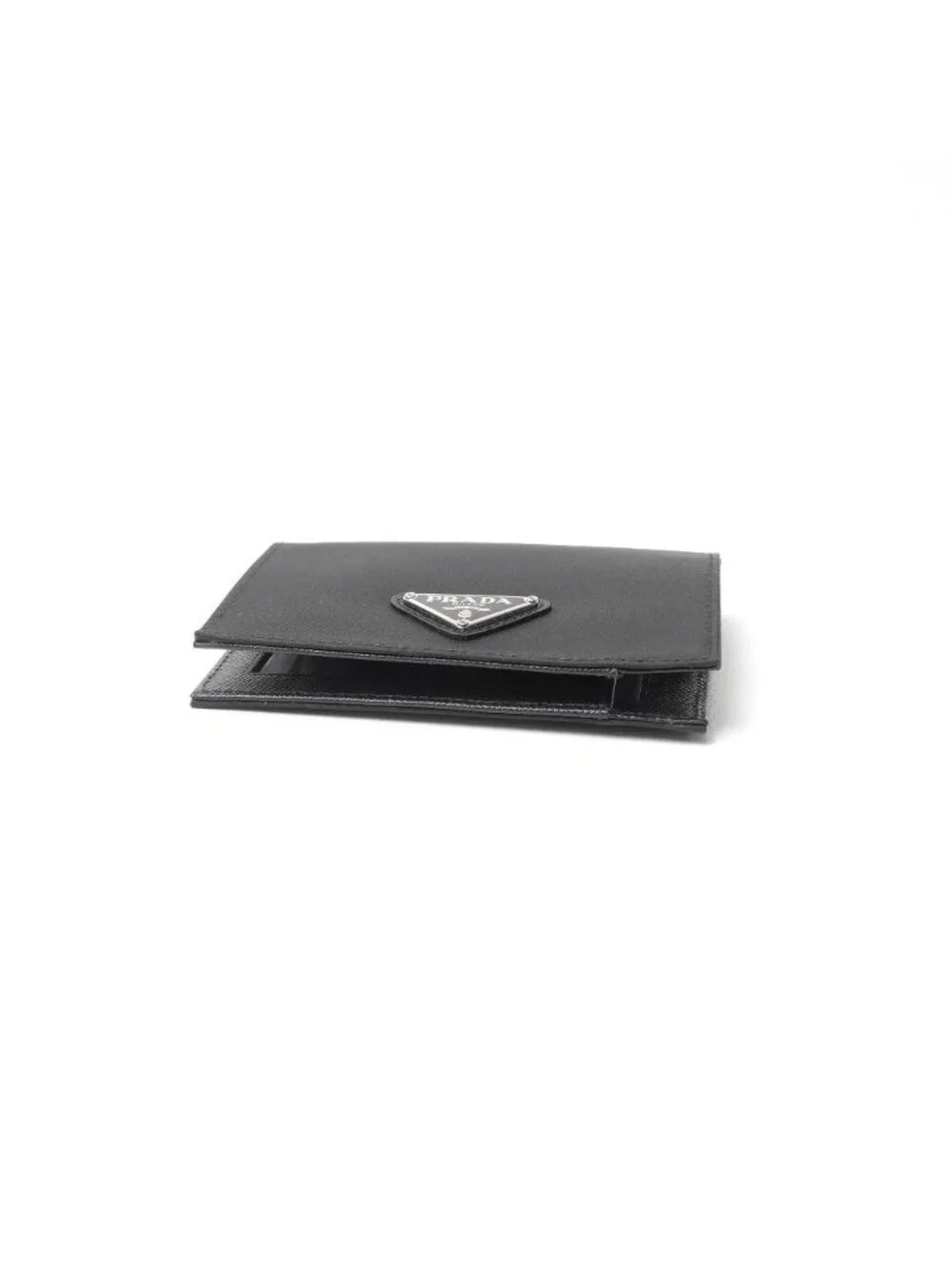 Prada Card Case Triangle Logo Bifold